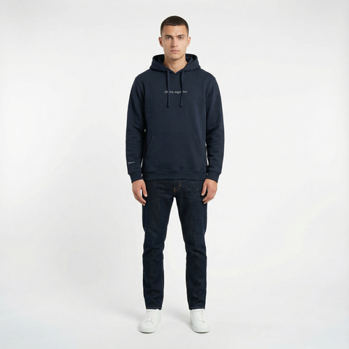 Hoodie Off the Algorithm Navy