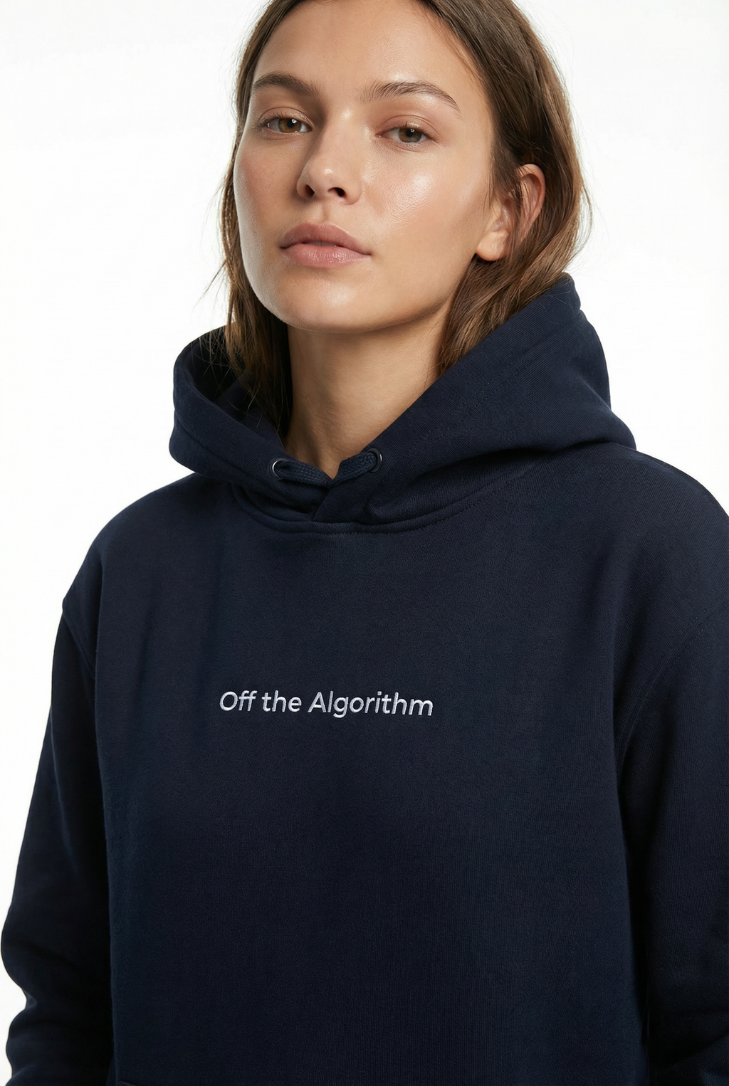 Hoodie Off the Algorithm Navy